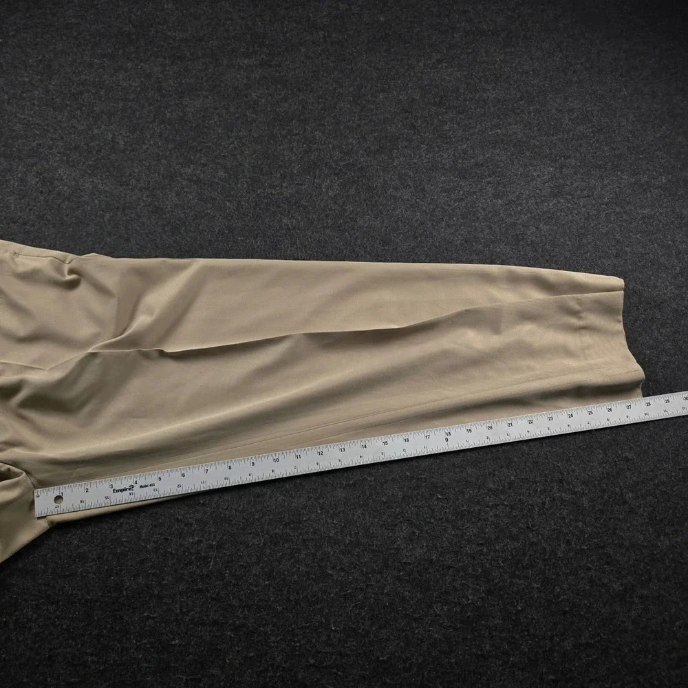 Polo Ralph Lauren Mens (Fits 32x28) Khaki Tan Pleated Pants Chino Trousers 32x30